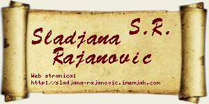 Slađana Rajanović vizit kartica